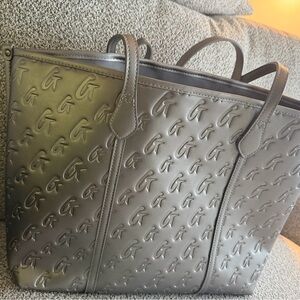 Glamaholic matte silver tote bag